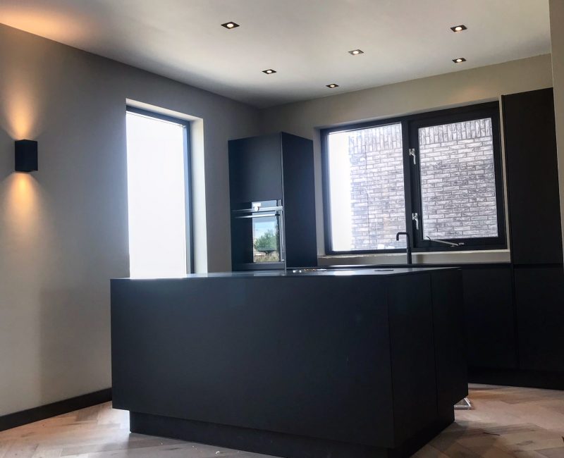Keuken verbouwing led spotjes elektricien Amsterdam Almere